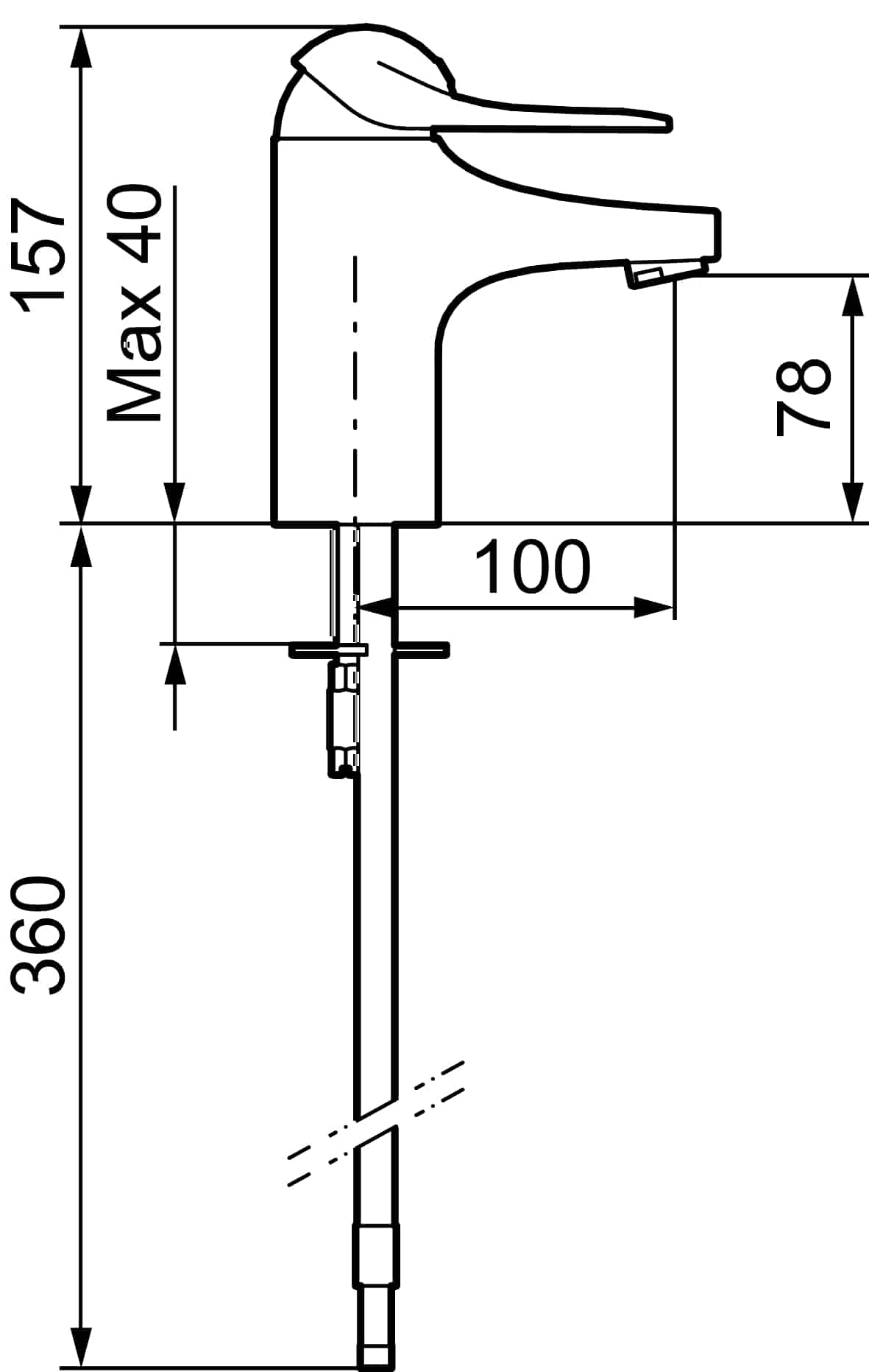 9000E Tvättställsblandare