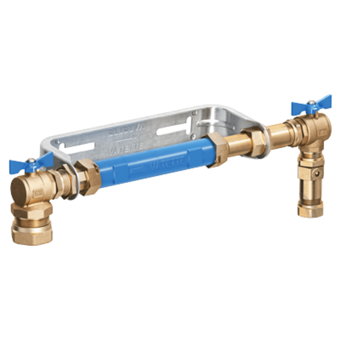 Vattenmätarkonsolpaket inkl. ventiler